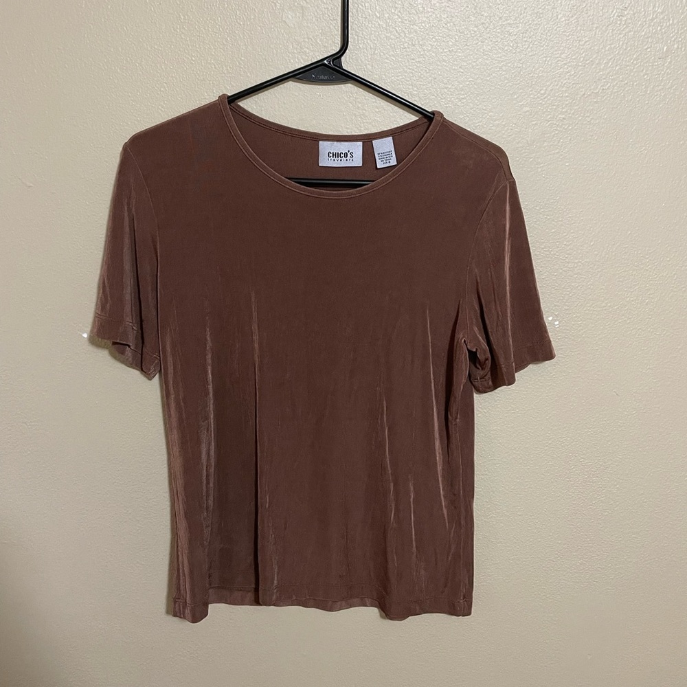 Chicos travels brown tee